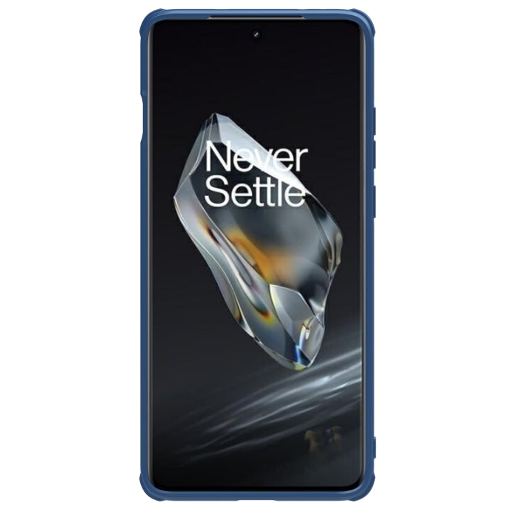 For OnePlus 12 NILLKIN CamShield Prop CD Texture Mirror Phone Case(Blue) - OnePlus Cases by NILLKIN | Online Shopping UK | buy2fix