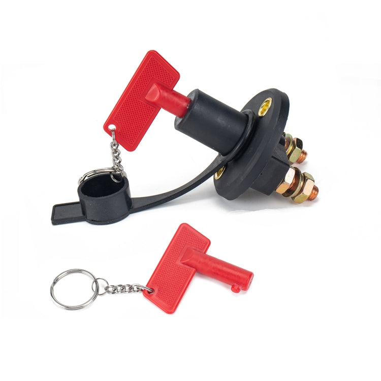 200A Car Battery Selector Isolator Disconnect Rotary Switch Cut with 2 Keys - In Car by buy2fix | Online Shopping UK | buy2fix