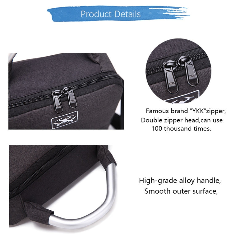 For DJI Mavic Air 2 Waterproof Drone Shoulder Storage Bag Protective Box(Black) - Carry Cases & Bags by buy2fix | Online Shopping UK | buy2fix