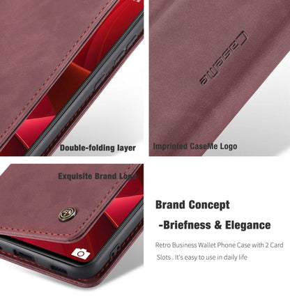 For Samsung Galaxy S20 FE CaseMe 013 Multifunctional Horizontal Flip Leather Case with Holder & Card Slot & Wallet(Wine Red) - Galaxy S20 FE Cases by CaseMe | Online Shopping UK | buy2fix