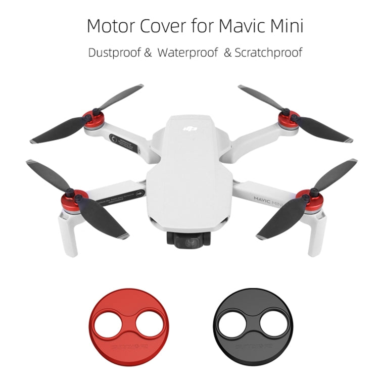 Sunnylife Dust-proof Waterproof Aluminum Alloy Motor Cover for DJI Mini 3 Pro/Mavic Mini/Mini SE(Black) - Others by null | Online Shopping UK | buy2fix