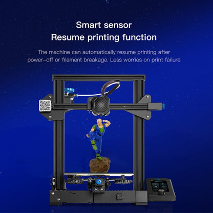 CREALITY Ender-3 V2 Craborundom Glass Platform Ultra-silent DIY 3D Printer, Print Size : 22 x 22 x 25cm, AU Plug - 3D Printer by Creality | Online Shopping UK | buy2fix