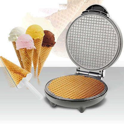 Electric Egg Roll Maker DIY Ice Cream Cone Machine Crispy Omelet Machine Pancake Machine, UK Plug - Home & Garden by buy2fix | Online Shopping UK | buy2fix