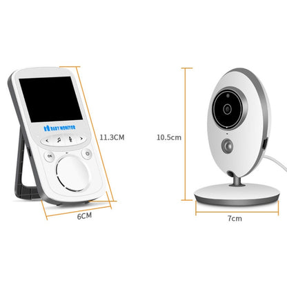 VB605 2.4 inch LCD 2.4GHz Wireless Surveillance Camera Baby Monitor, Support Two Way Talk Back, Night Vision(White) - Security by buy2fix | Online Shopping UK | buy2fix