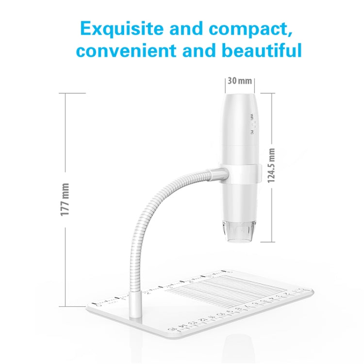 316 50-1000X Adjustable Smart Wifi USB Digital Microscope (White) - Digital Microscope by buy2fix | Online Shopping UK | buy2fix