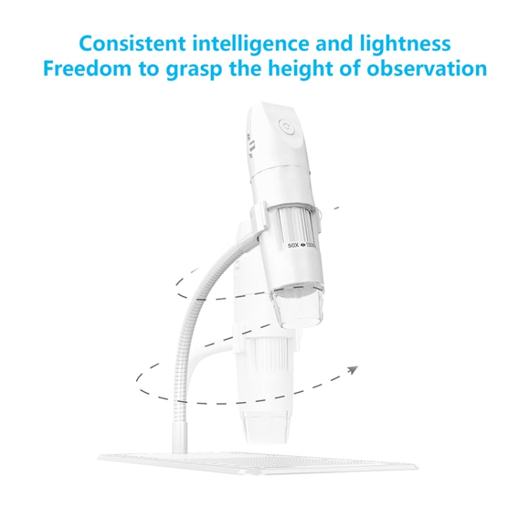 316 50-1000X Adjustable Smart Wifi USB Digital Microscope (White) - Digital Microscope by buy2fix | Online Shopping UK | buy2fix