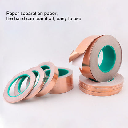 Pure Copper Double-sided Conductive Copper Foil Tape Signal Masking Tape, Size: 20m x 6mm - Home & Garden by buy2fix | Online Shopping UK | buy2fix