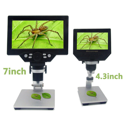 G1200 7 inch LCD Screen 1200X Portable Electronic Digital Desktop Stand Microscope, AU Plug - Consumer Electronics by buy2fix | Online Shopping UK | buy2fix