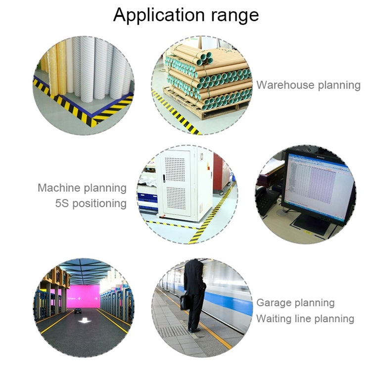 45mm PVC Warning Tape Self Adhesive Hazard Safety Sticker, Length: 33m(White) - Tapes by buy2fix | Online Shopping UK | buy2fix