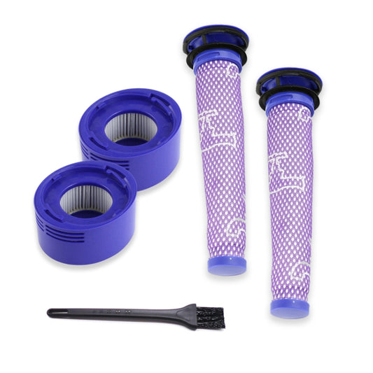 XD936 5 in 1 Pre Filter Core + Rear Filter Core + Cleaning Brush for Dyson V7 / V8  Vacuum Cleaner Accessories - Consumer Electronics by buy2fix | Online Shopping UK | buy2fix