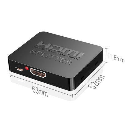 1x2 Mini HDMI Amplifier Splitter, Support 3D & 4K x 2K (White) - Splitter by buy2fix | Online Shopping UK | buy2fix