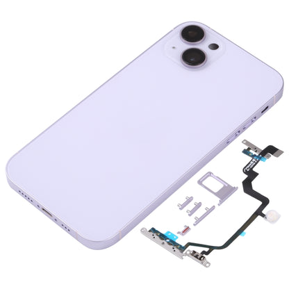 Back Housing Cover with Appearance Imitation of iP14 for iPhone XR(Purple) - Repair & Spare Parts by buy2fix | Online Shopping UK | buy2fix