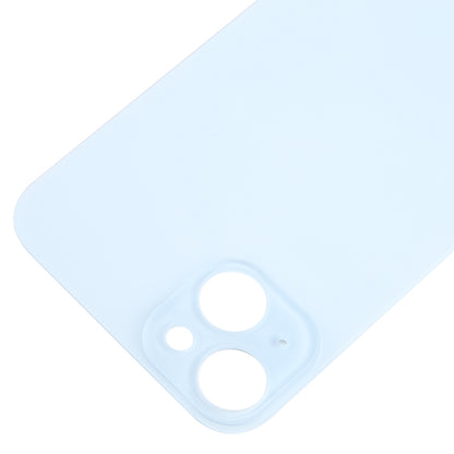 For iPhone 15 Plus Easy Replacement Big Camera Hole Glass Back Battery Cover(Blue) -  by buy2fix | Online Shopping UK | buy2fix