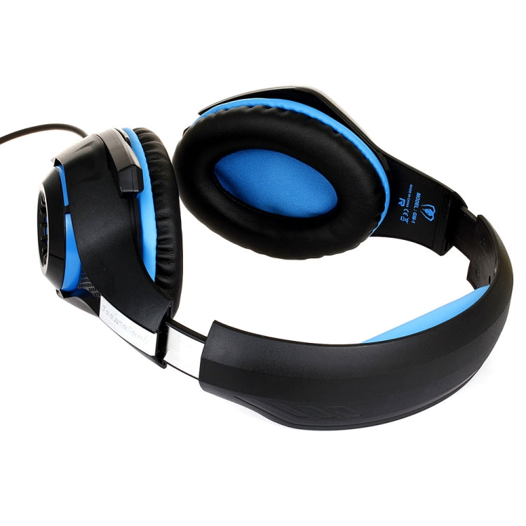 Beexcellent GM-1 Stereo Bass Gaming Wired Headphone with Microphone & LED Light, For PS4, Smartphone, Tablet, PC, Notebook(Blue) - Multimedia Headset by buy2fix | Online Shopping UK | buy2fix