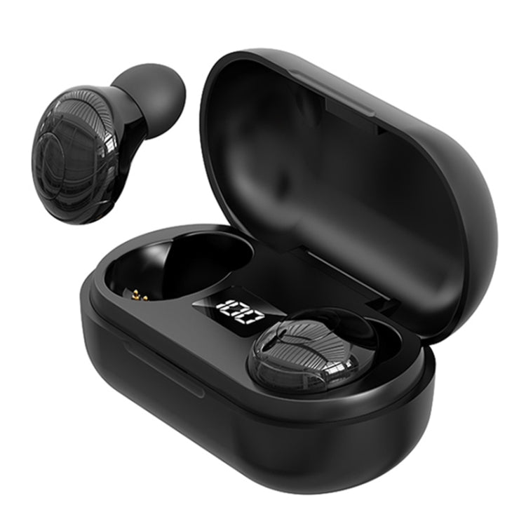 T8 TWS Intelligent Noise Cancelling IPX6 Waterproof Bluetooth Earphone with Magnetic Charging Box & Digital Display, Support Automatic Pairing & HD Call & Voice Assistant(Black) - TWS Earphone by buy2fix | Online Shopping UK | buy2fix