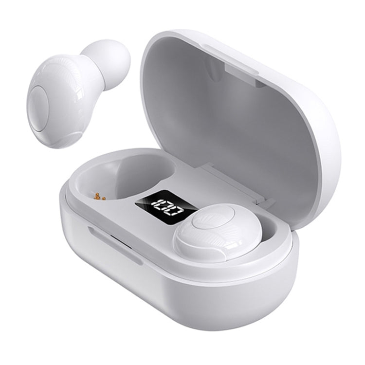 T8 TWS Intelligent Noise Cancelling IPX6 Waterproof Bluetooth Earphone with Magnetic Charging Box & Digital Display, Support Automatic Pairing & HD Call & Voice Assistant(White) - TWS Earphone by buy2fix | Online Shopping UK | buy2fix