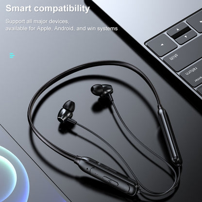 M61 Bluetooth 5.1 Business Sport Magnetic Metal Stereo Neck-mounted Bluetooth Earphone(Black) - Neck-mounted Earphone by buy2fix | Online Shopping UK | buy2fix