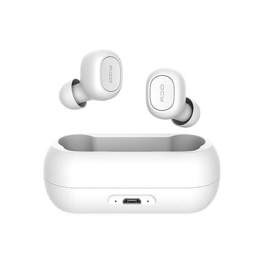 Original Xiaomi Youpin QCY-T1C TWS Bluetooth V5.0 Wireless In-Ear Earphones with Charging Box(White) - TWS Earphone by Xiaomi | Online Shopping UK | buy2fix