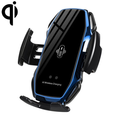 A5 10W Car Infrared Wireless Mobile Auto-sensing Phone Charger Holder, Interface：USB-C / Type-C(Blue) - In Car by buy2fix | Online Shopping UK | buy2fix