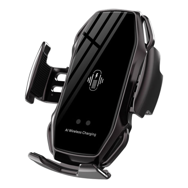 A5 10W Car Infrared Wireless Mobile Auto-sensing Phone Charger Holder, Interface：USB-C / Type-C(Tarnish) - In Car by buy2fix | Online Shopping UK | buy2fix
