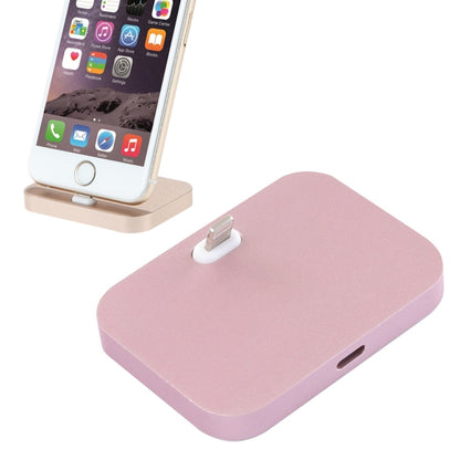 8 Pin Stouch Aluminum Desktop Station Dock Charger for iPhone(Rose Gold) - USB Charger by buy2fix | Online Shopping UK | buy2fix