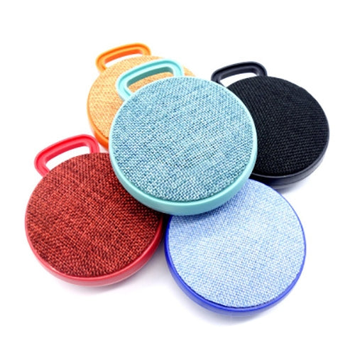 A01L Cloth Texture Round Portable Mini Bluetooth Speaker, Support Hands-free Call & TF Card(Orange) - Mini Speaker by buy2fix | Online Shopping UK | buy2fix