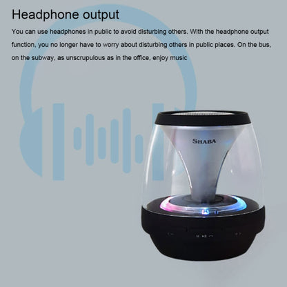 SHABA VS-18 Bluetooth 4.2 Multi-function Portable Small Magic Lamp Colorful Wireless Bluetooth Speaker (White) - Mini Speaker by buy2fix | Online Shopping UK | buy2fix