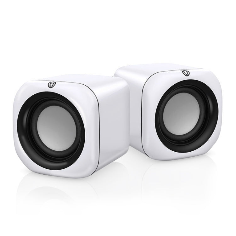 A1 Upgraded Version USB Wire-controlled 4D Stereo Sound Mini Wired Speaker, Cable Length: 1.3m(White) -  by buy2fix | Online Shopping UK | buy2fix