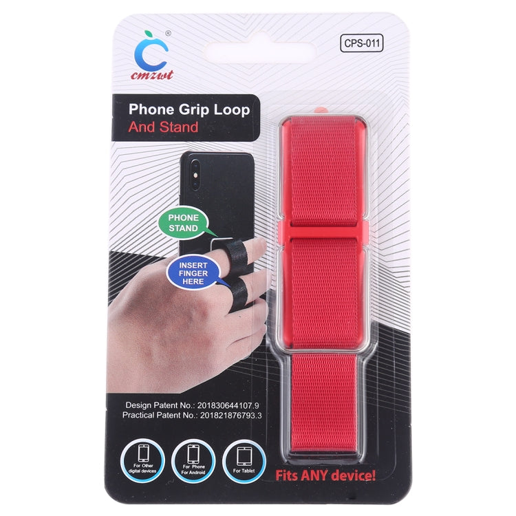 CPS-011 Universal Phone Grip Loop & Stand Holder (Red) - Ring Holder by buy2fix | Online Shopping UK | buy2fix