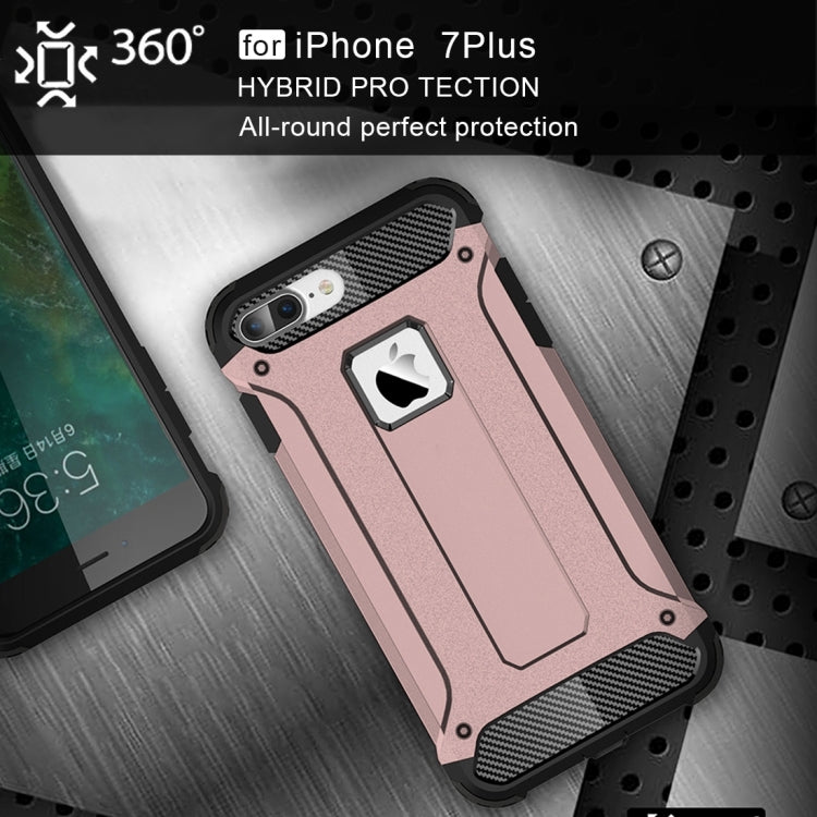 For iPhone 7 Plus Magic Armor TPU + PC Combination Case(Rose Gold) - Apple Accessories by buy2fix | Online Shopping UK | buy2fix