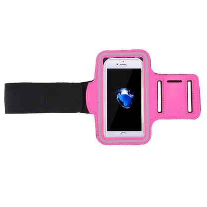 For iPhone 8 Plus & 7 Plus   Sport Armband Case with Key Pocket(Magenta) - Mobile Accessories by buy2fix | Online Shopping UK | buy2fix