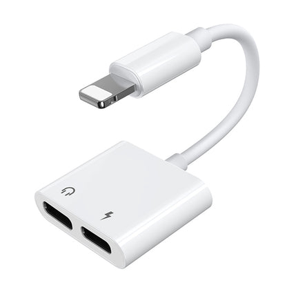 JOYROOM S-Y104 Ben Series Apple Dual Lightning Adapter, Length: 1.2m(White) - Earphone Adapter by JOYROOM | Online Shopping UK | buy2fix