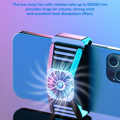 ROCK i100 Stretchable Semiconductor Cooling Mobile Phone Radiator for Phones Below 86mm Width, with Colorful Lighting - Cooling Fan Radiator by ROCK | Online Shopping UK | buy2fix