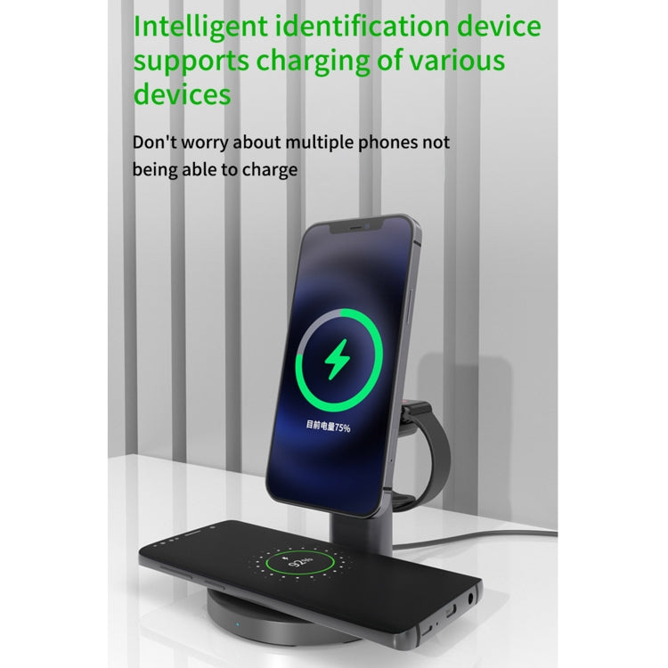 TOTUDESIGN S36 Speedy Series 3 In 1 Magnetic Wireless Charger (Black) - Wireless Charger by TOTUDESIGN | Online Shopping UK | buy2fix