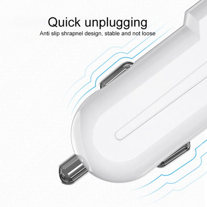 IVON CC13 QC 3.0 Fast Charging Car Charger Set with Micro USB Charging Cable (White) - Car Charger by IVON | Online Shopping UK | buy2fix