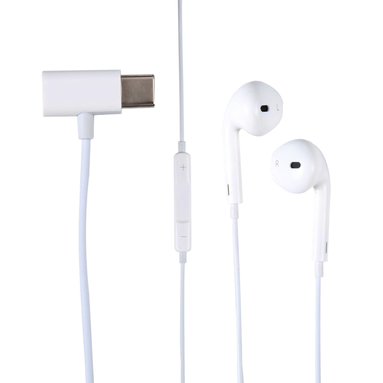 JBC-193 USB-C / Type-C Wired Control Earphone with USB-C / Type-C Interface Adapter, Support Charging / Calling - Type-C Earphone by buy2fix | Online Shopping UK | buy2fix
