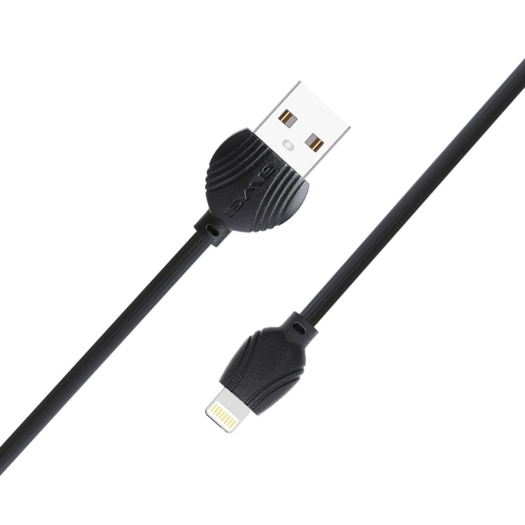 awei CL-63 2.5A 8 Pin Charging + Transmission Aluminum Alloy Data Cable, Length: 1m(Black) - Normal Style Cable by awei | Online Shopping UK | buy2fix