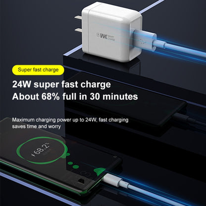 WK WP-U103 Max 24W Lindon Super Fast Charger, Plug Type: CN - Apple Accessories by WK | Online Shopping UK | buy2fix