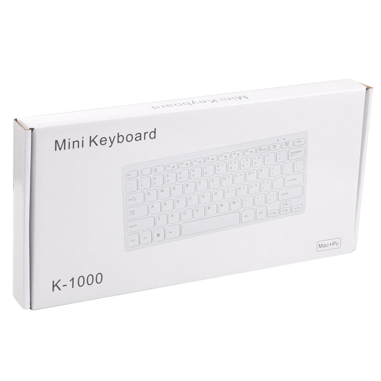 TT-A01 Ultra-thin Design Mini Wired Keyboard, French Version (Black) - Wired Keyboard by buy2fix | Online Shopping UK | buy2fix