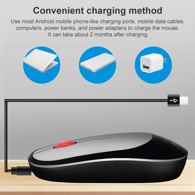 ZGB 360 2.4G Computer Laptop Wireless Chargeable Mini Mouse 1000dpi(Black) - Wireless Mice by Chasing Leopard | Online Shopping UK | buy2fix