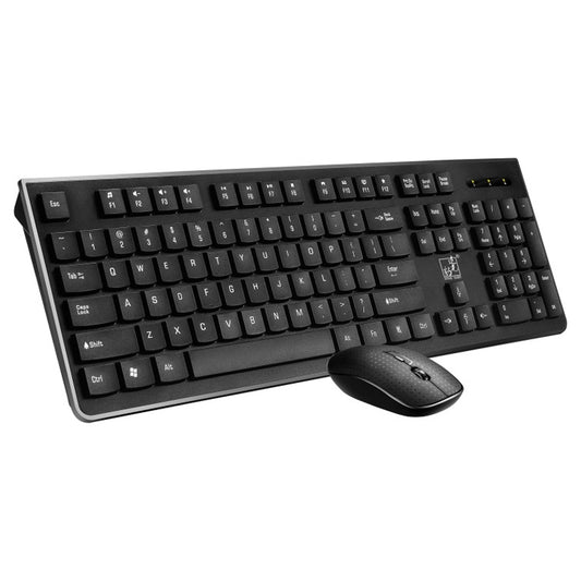 ZGB 8810 Mute Wireless Keyboard + Mouse Set (Black) - Wireless Keyboard by Chasing Leopard | Online Shopping UK | buy2fix