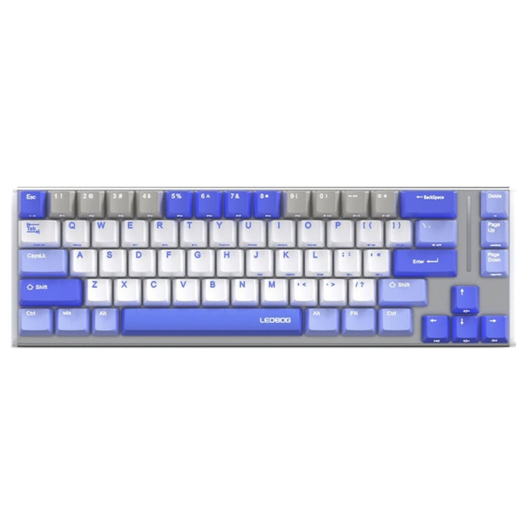 LEOBOG K67 2.4G Bluetooth Wireless RGB Three Mode Customized Mechanical Keyboard, Ice Crystal Switch (Blue) - Wireless Keyboard by buy2fix | Online Shopping UK | buy2fix