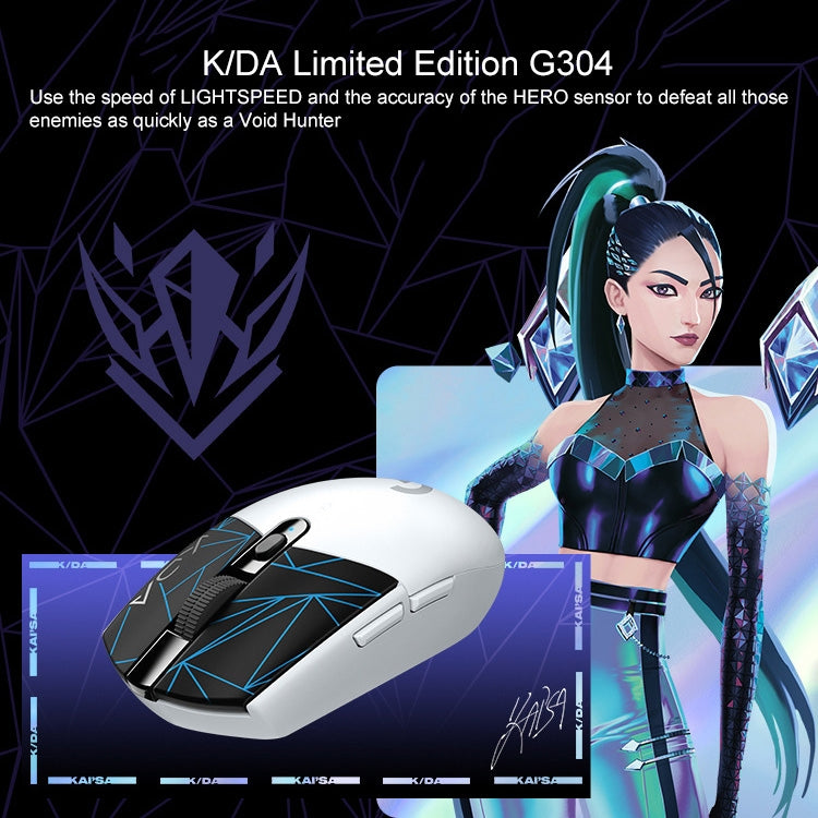 Logitech K/DA G304 LIGHTSPEED Wireless Gaming Mouse - Wireless Mice by Logitech | Online Shopping UK | buy2fix