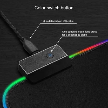 Computer Illuminated Mouse Pad Size: 350 x 250mm - Mouse Pads by buy2fix | Online Shopping UK | buy2fix