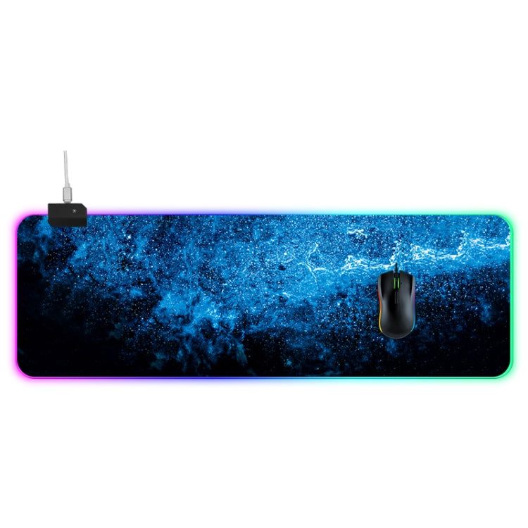 Computer Blue Illuminated Mouse Pad, Size: 90 x 30 x 0.4cm - Mouse Pads by buy2fix | Online Shopping UK | buy2fix