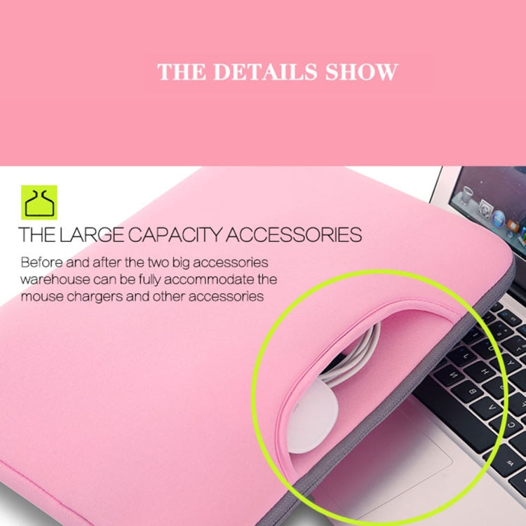 15.6 inch Portable Air Permeable Handheld Sleeve Bag for Laptops, Size: 41.5x30.0x3.5cm(Pink) - 15 inch by buy2fix | Online Shopping UK | buy2fix