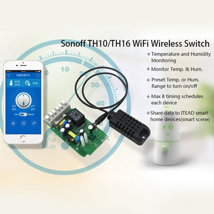 Sonoff TH-1 Temperature and Humidity Sensor for Sonoff TH10/TH16 WiFi Smart Switch - Consumer Electronics by buy2fix | Online Shopping UK | buy2fix