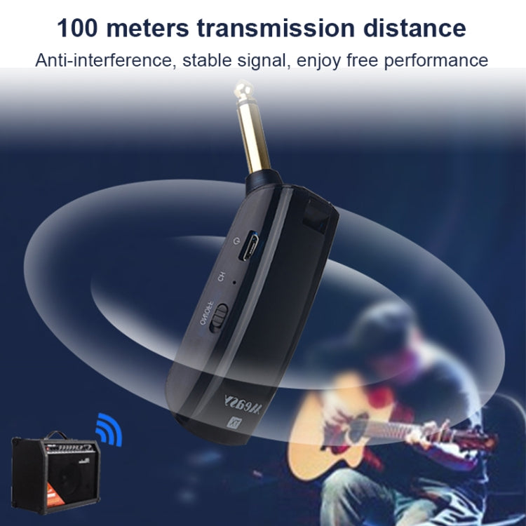 Measy AU688-U 20 Channels Wireless Guitar System Rechargeable Musical Instrument Transmitter Receiver - Microphone Audio Cable & Connector by Measy | Online Shopping UK | buy2fix