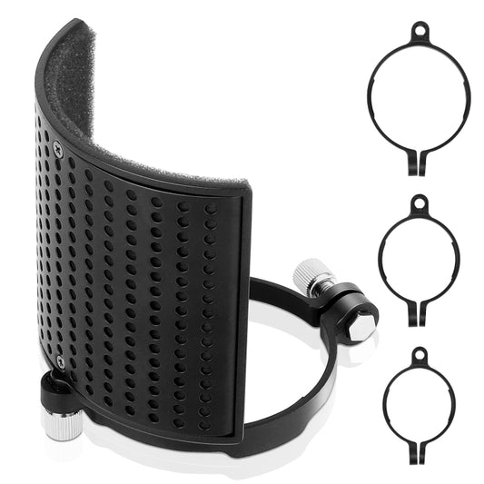 TEYUN PS-4x3 Condenser Microphone U-shaped Blowout Cover Desktop Bracket Audio Accessory Clip(Black) - Consumer Electronics by TEYUN | Online Shopping UK | buy2fix