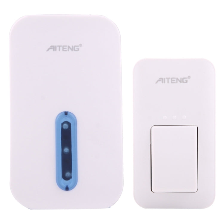 AITENG V017G Life Waterproof Battery-Free Wireless Doorbell, 1 Receiver + 1 x Transmitter, Receiver Distance: 130m, US Plug - Security by AITENG | Online Shopping UK | buy2fix